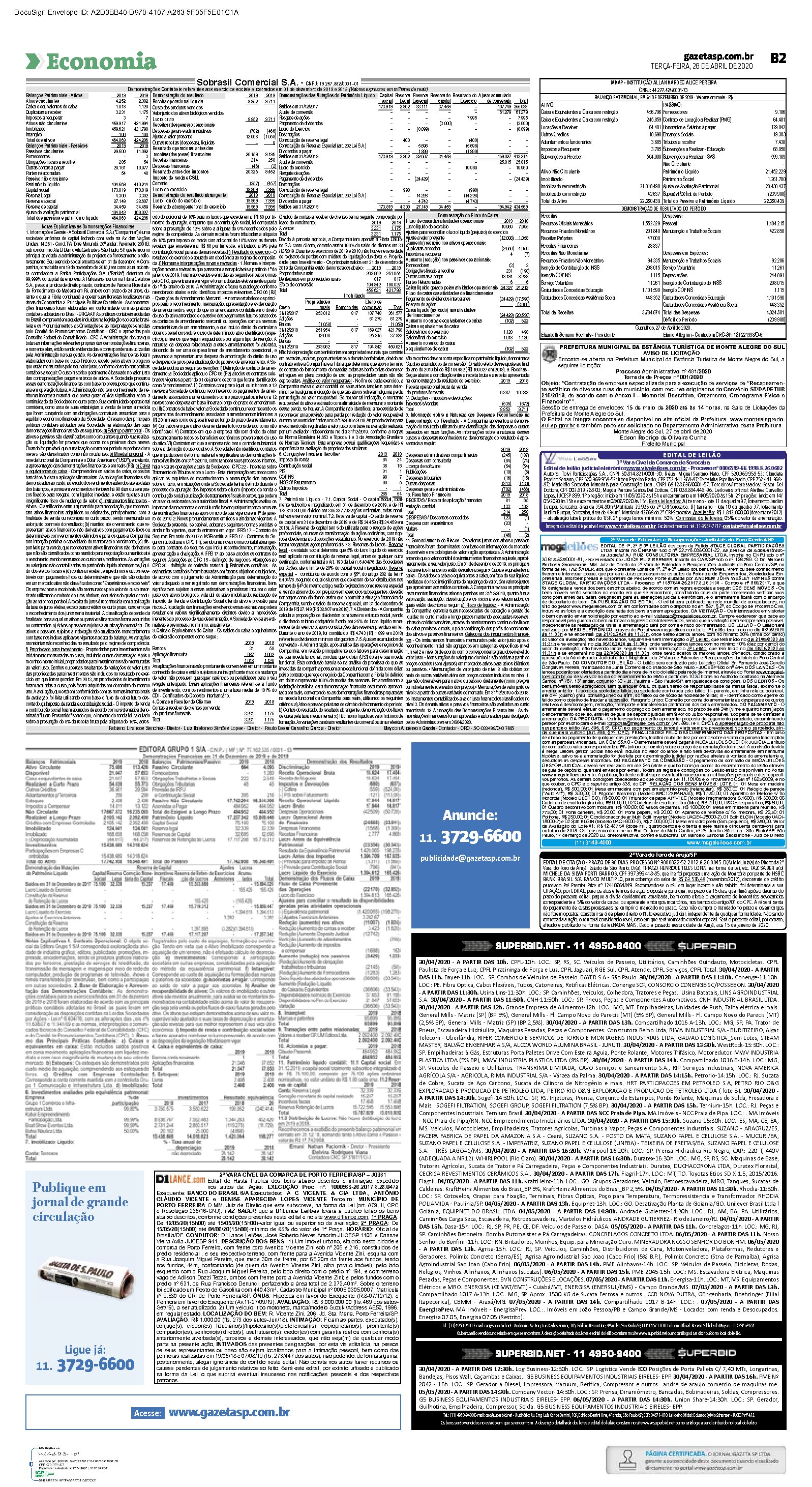 2020 Publicacao do Balanco_ 2019